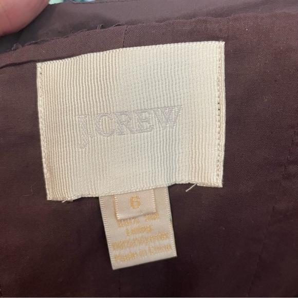 J Crew Chiffon Dramatic Tie Back Silk Blend Gown Dress Size 6 Prom Bridesmaid - Picture 9 of 9